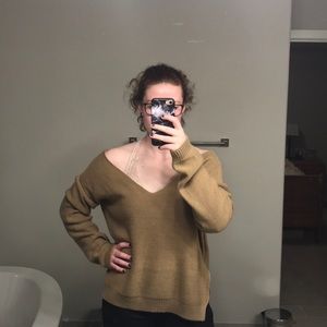 Off the shoulder sweater